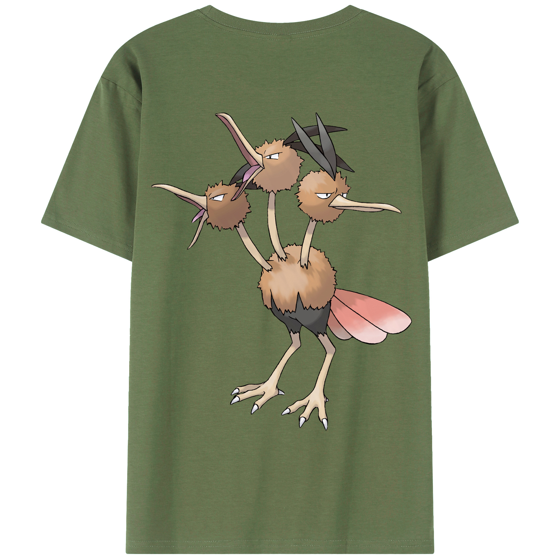 （画像用） ポケットモンスター Pokémon 綿100％ メンズ半袖Tシャツ（バックプリント） 通気性